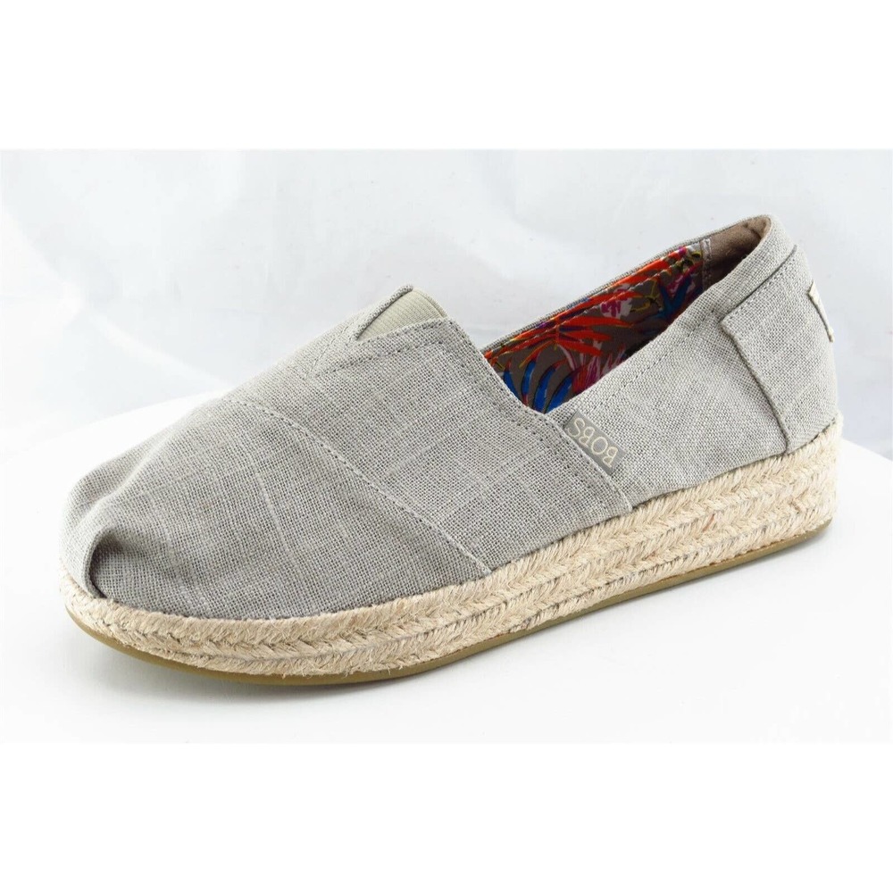 Bobs Women Sz 9.5 M Gray Espadrilles